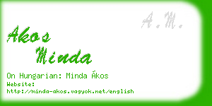 akos minda business card